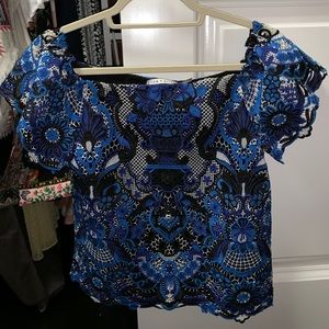 Alice and Olivia off the shoulder top!